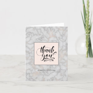 Modern Marble Pattern Thank You