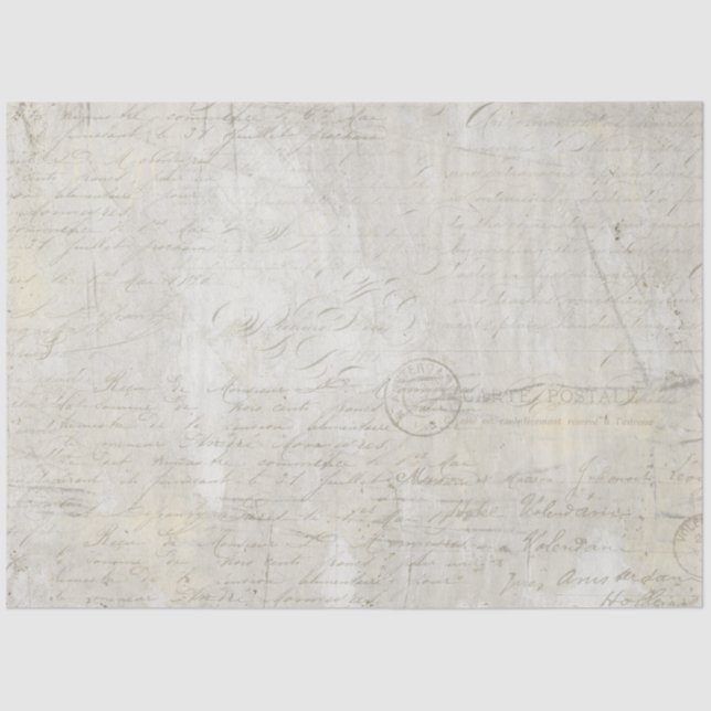 Modern Marble Texture Grey Beige Decoupage Art Tis Tissue Paper (Front)