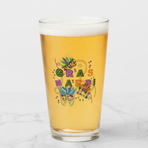 Modern Mardi Gras Glass