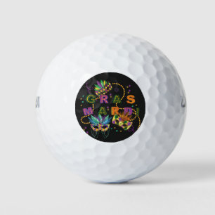 Modern Mardi Gras Golf Balls