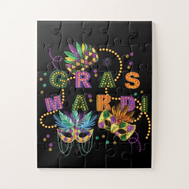 Modern Mardi Gras Jigsaw Puzzle (Vertical)