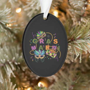 Modern Mardi Gras Ornament