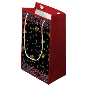 Modern Mardi Gras Small Gift Bag