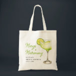 Modern Margs & Matrimony Cocktail Bridal Shower Tote Bag<br><div class="desc">Elevate your bridal shower with our Modern Margs & Matrimony Cocktail Bridal Shower Tote Bag. This stylish tote is a perfect blend of functionality and fun, designed for your margarita-themed celebration. Crafted from durable canvas or cotton, it ensures reliability while showcasing vibrant colours and a contemporary font that embodies the...</div>
