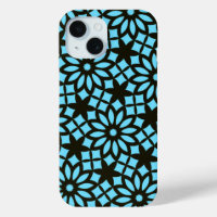 Modern Marine Blue Black Pattern
