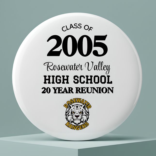 Modern Mascot Class Reunion 6 Cm Round Badge (Creator Uploaded)