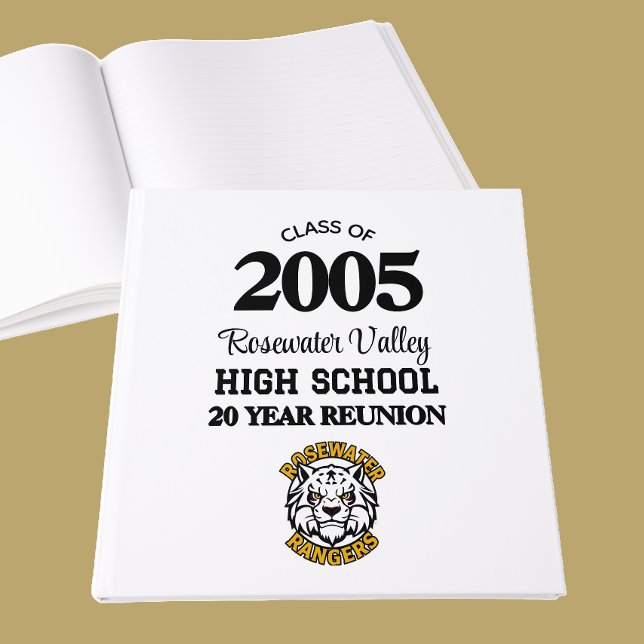 Modern Mascot Class Reunion Guest Book (Creator Uploaded)
