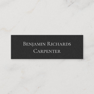 Modern, Masculine Black and White Business Card
