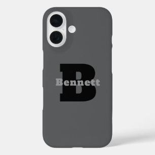 Modern Masculine Custom Name Logo iphone case