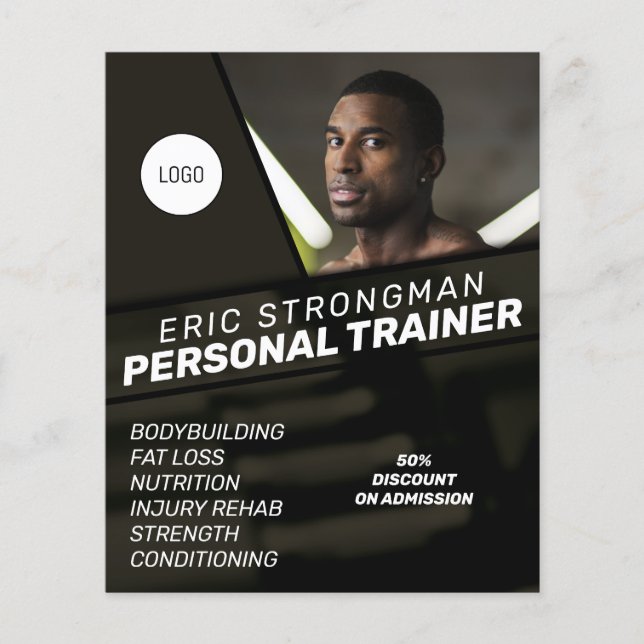 Modern masculine style trainers flyer (Front)