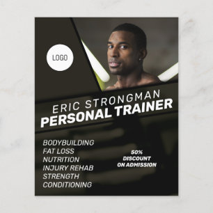 Modern masculine style trainers flyer