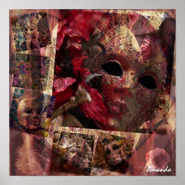 Modern Masks Design Poster (Front)