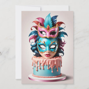 modern masquerade sweet 16 invitations