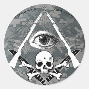 Modern Master Mason M1 Garand & Kabar sticker