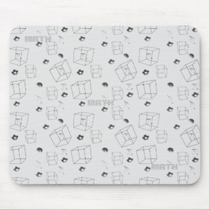 Modern Math Black And White Pattern  Mouse Pad