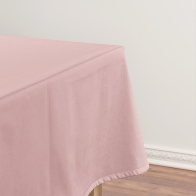 Modern mauve pink Plain Solid Colour Tablecloth (In Situ)