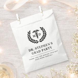 Modern MD Doctor of Medicine Med School Graduation Favour Bag