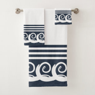 Modern Meander Bath Towel Set