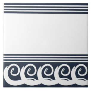 Modern Meander Ceramic Tile