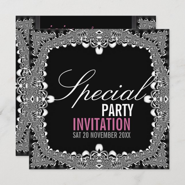 Modern Mediaeval Tribal Fusion Party Invitations (Front/Back)