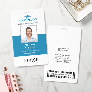 Modern Medical Business Logo and Photo ID Badge