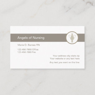 Modern Medical Nurse Business Card
