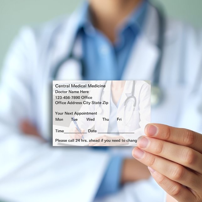 Modern Medical Office Patient Appointment Cards (Creator Uploaded)