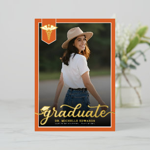 Modern Medical School Graduate Photo Graduation