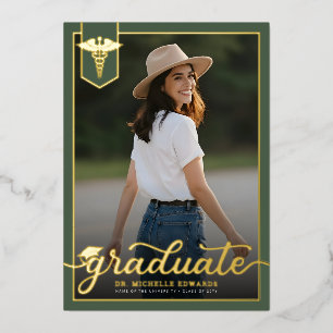 Modern Medical School Graduate Photo Graduation