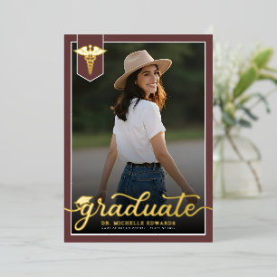 Modern Medical School Graduate Photo Graduation