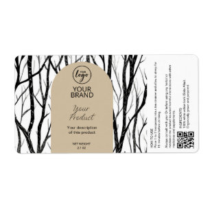 Modern Medicinal Herbal Tea Labels