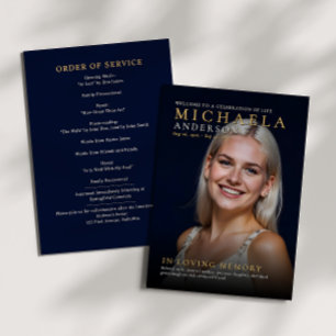 Modern Memorial / Funeral / Celebration of Life Program