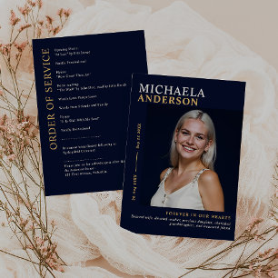 Modern Memorial / Funeral / Celebration of Life Program