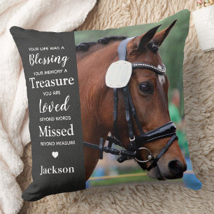 Modern Memorial Personalised 2 Photo Remembrance  Cushion