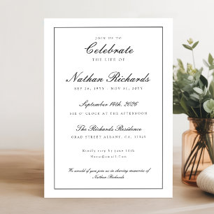 Modern Memorial Service Funeral Program