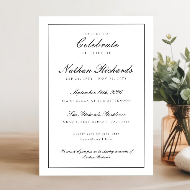 Modern Memorial Service Funeral Program (Creator Uploaded)