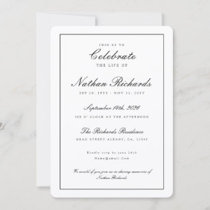 Modern Memorial Service Funeral Program