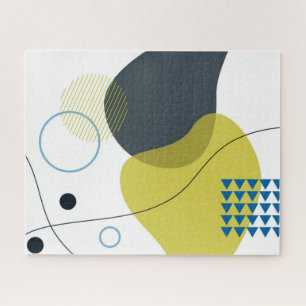 Modern, Memphis, cool, unique, trendy illustration Jigsaw Puzzle