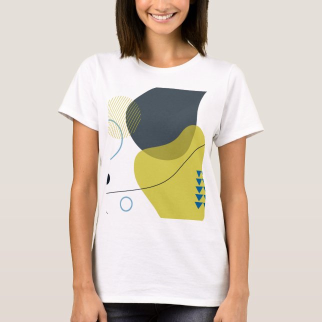 Modern, Memphis, cool, unique, trendy illustration T-Shirt (Front)