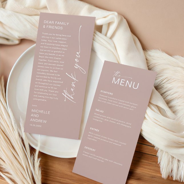 Modern Menu Card and Thank you Message (Creator Uploaded)