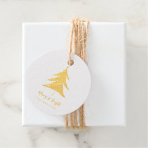 Modern Merry & Bright Christmas Tree Favour Tags