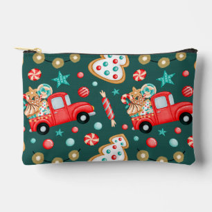 Modern Merry Christmas Aesthetic -Winter Festive Accessory Pouch