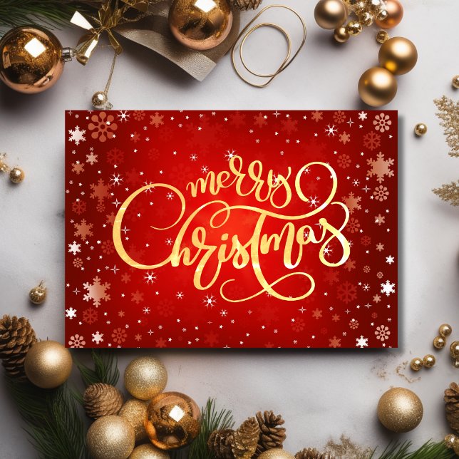 Modern Merry Christmas Business Holiday Card (Creator Uploaded)