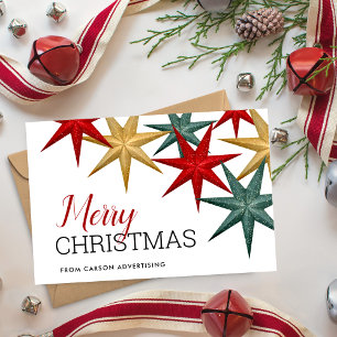 Modern Merry Christmas Business Holiday Card