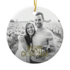 Modern Merry Christmas Custom Photo