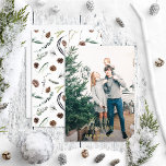 Modern Merry Christmas Dusty Green Gold Photo  Foil Holiday Card<br><div class="desc">Step aside, traditional Christmas cards! This year, it's all about sending a modern holiday greeting with our Modern Merry Christmas Dusty Winter Watercolor Green Gold Photo Foil Holiday Card! This stylish card features your full-bleed photo, and 'Merry Christmas' and personalised lettering in gold foil. Merry Christmas is written in a...</div>