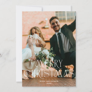 Modern Merry Christmas Holiday design Card