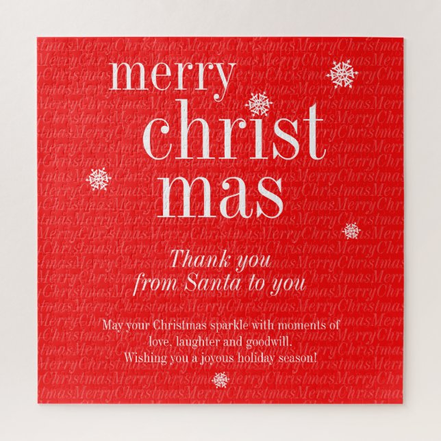 Modern Merry Christmas party day game Jigsaw Puzzle (Vertical)