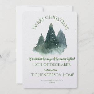 Modern Merry Christmas Party Invitation