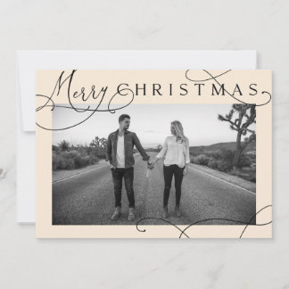 Modern Merry Christmas Photo Card